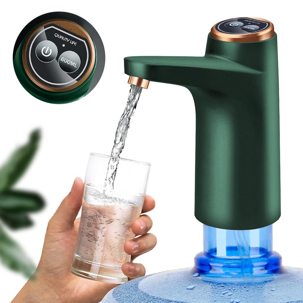 HASTHIP Automatic Water Dispenser Pump, Water Dispenser for 5 Gallon Bottle, Food Grade Silicone Tube Water Dispenser, Portable Drinking Water Bottle Pump with USB Rechargeable Battery for Home Office Outdoor HASTHIP Automatic Water Dispenser Pump, Water Dispenser for 5 Gallon Bottle, Food Grade Silicone Tube Water Dispenser, Portable Drinking Water Bottle Pump with USB Rechargeable Battery for Home Office Outdoor